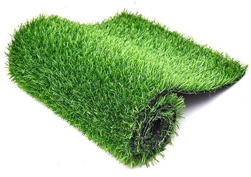 Épais Réaliste Tapis De Gazon Artificiel 3 X 8M Synthétique Faux Gazon Artificiel Hauteur Des Poils 20mm Naturel Intérieur Extérieur Gazon Artificiel Sous-couche(Size:3X5M)