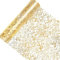 meioro 15m x 28cm Tischläufer, Gold DIY Tischläufer Rolle Polyester Mesh Tischband, Pailletten Glitter Metallic Tischdecke Dekoration Tischdeko für Event Party, Hochzeit, Geburtstage, Weihnachten