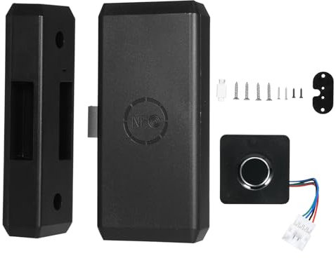 Smart Lock, Weytoll Fingerprint Smart Door Lock, Keyless Drawer Lock 0.5s Fast Unlock Support 20 Fingerprints Baby Safety Fingerprint Hidden Lock