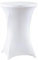 meioro Stretch Stehtischhusse Ø 60cm Polyester Enge Tischdecke, Abwaschbar Rund Husse, Faltenresistente Hussen mit Verstärkung im Fußbereich Geeignet für Events Hochzeiten Partys (Weiß,60Dx110H cm)