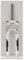 Fourche À Suspension De Vélo 26 Pouces Tube Droit 1-1/8 Ressort Mécanique VTT Fourches Avant 9mm QR 100mm Ouvert Convient Course 105mm Frein À Disque(White Green)