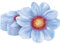 Qilery 100 servilletas desechables con forma de flor, servilletas de papel decorativas para novia, baby shower, boda, cumpleaños, cena, fiesta, decoración de vajilla (azul)