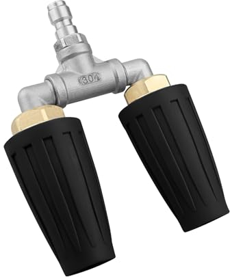 Ugello turbo rotante, 4000 psi, idropulitrice rotante, doppio ugello turbo con attacco rapido da 1/4, per idropulitrice da giardino, tetto, sentiero, auto, accessori per idropulitrice (4000 psi)