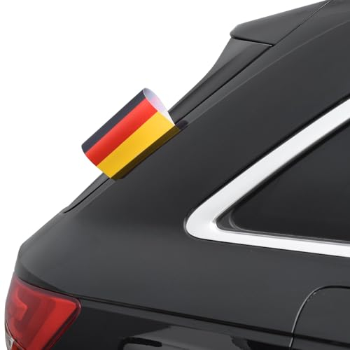 EM 2024 Fußball Autofahne 15x10 cm Etikett Car Label verschiedene Länder Nationalmannschaft Flag Banner National Soccer Team (Albanien)