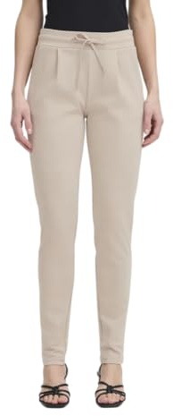 ICHI IHKATE PA2 Damen Sweathose Sweatpants Relaxhose mit Stretch Schmaler Schnitt mit Elastikbund, Größe:M, Farbe:String (161305)