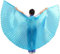 MUNAFIE Flügel Halloween Kostüm für Mädchen und Jungen Feenflügel Isis Wings Flügel Kostüm für Karneval Cosplay Party Hellblau