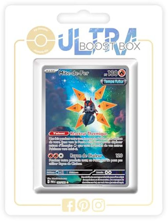 Mite-de-Fer (Iron Moth) 187/182 Future Alternative Shiny Pokémon Gallery - my-booster X Écarlate et Violet 4 - Faille Paradoxe Box of 10 Pokemon French Cards