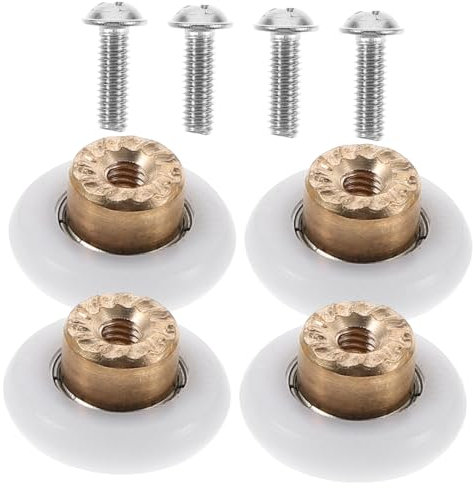 HOMOCONO 4stücke Duschkabinenrollen Für Glas Und Badezimmer-türen Leise Und Installieren Rostfreies Für Schiebetüren Und Duschtüren