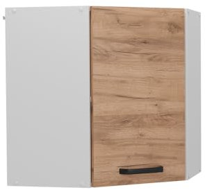 Vicco Eckhängeschrank R-Line, Goldkraft Eiche, 57 cm