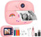 Kids Camera Instant Print, 1080P HD Kids Digital Camera for Girls with 32GB SD Card,Instant Camera for Kids with Color Pens, 3 Rolls Print Paper, Girls Birthday Gifts-Pink