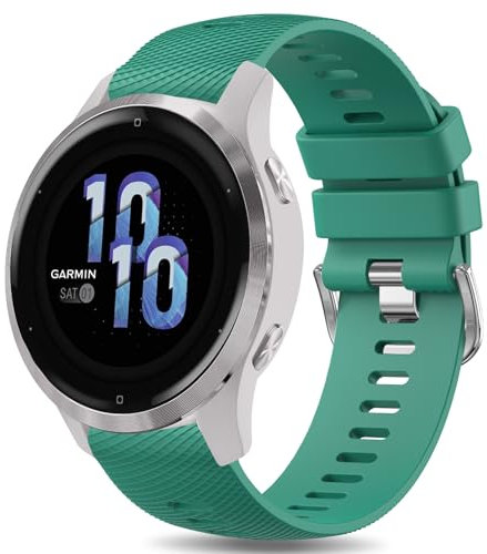 Oumida Armband für Garmin Venu 2S / Venu 3S / 4S, Garmin Vivomove 3S / Vivoactive 4S, Forerunner 265S / Forerunner 255S Uhrenarmband, Silikon Armbänder Sport Wasserdicht Ersatzarmband Damen Herren