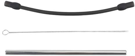 Haofy Coffee Machine Replacement Tube, Stainless Steel Silicon Milk Hose with Cleaning Brush Coffee Machine Frother Accessories for for