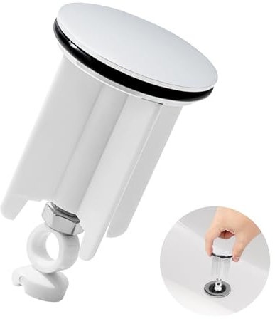 GUIGA Tappo Universale Lavandino Bagno, Ricambio da 40mm per Il del Tappo Lavandino Cucina, Tappi Lavandino Regolabile in Altezza, per Il Lavello del della Vasca, in Gomma di Ottone