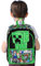 MINECRAFT Creeper RÍGIDA MOCHILA ESCOLAR, ESPACIOSA compartimento para portátil, PARA JUGADOR, GAMER (Verde Minecraft)