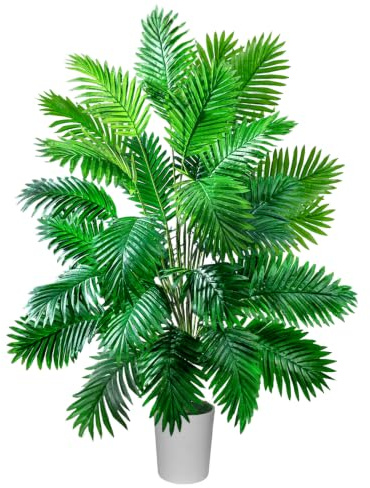 Natligard 145cm Kunstpflanze，Künstliche Palme für Wohnaccessoires & Deko