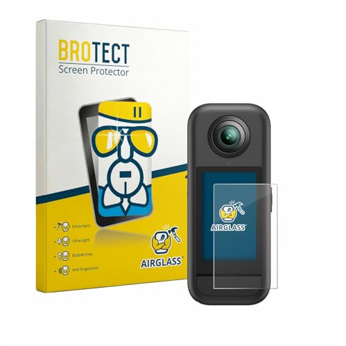 BROTECT Schutzglas für Akaso 360 | Transparenter Displayschutz Made in Germany Schutzfolie Panzer Folie Glas 9H Anti-Fingerprint Einfache Montage Clear