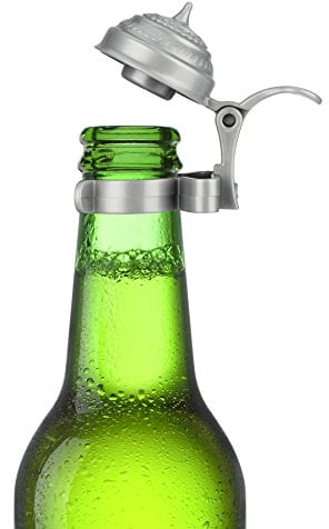 Barbuzzo Freien-14084 Bierflaschen-Deckel 4er Set für Party und Feiern im Freien, Plastik, Grau, 6,1cm, 57