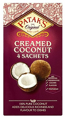 Patak's Creamed Coconut 4x50g Sachets (Pack of 6)