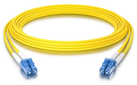 10Gtek [x4 pcs] OS2 LC a LC Cavo Fibra Ottica 1-Meter, 9/125 Monomodale Duplex LSZH Fiber Optic Patch Cord per SFP, 10G SFP+, Media Converter