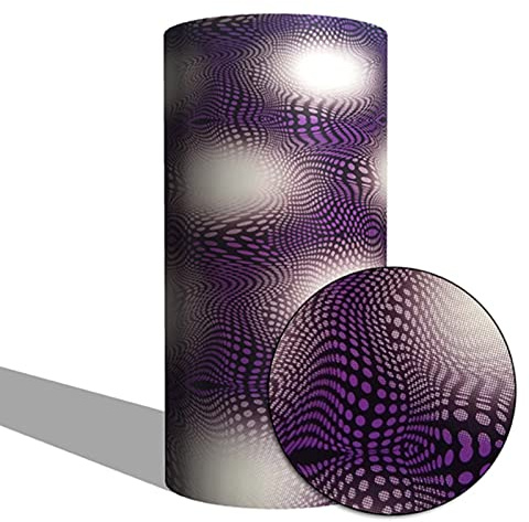 Mauk® Selbstklebende Carbon Folie Lila, Maße: 152 x 500 cm, Autofolierung, Küchenfolie, Motorradfolierung Folierung Grau, 7-Einheiten