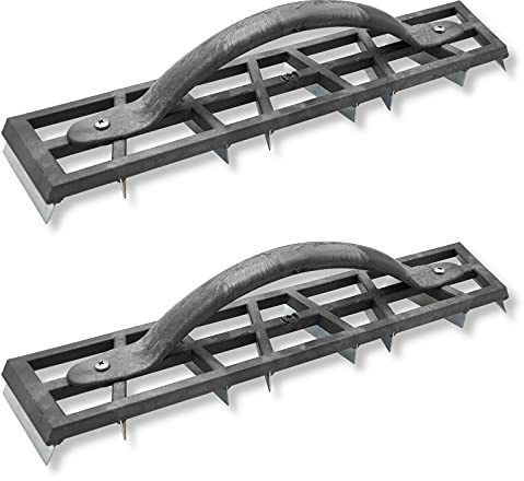 2er Set DEWEPRO® Handhobel - Gipserhobel - Kantenhobel - Hobel - Putzerhobel - extra leicht mit 8 Stahlklingen - Abmessung: 465x90mm - Schleifraspel
