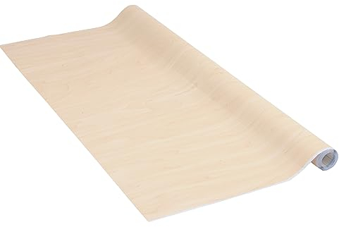 Venilia Klebefolie | Ahorn Holzoptik Braun | 90 cm x 2,1 m, Stärke 95μ | selbstklebende Möbel-Folie, Dekofolie, Tapete, Küchenfolie | ohne Phthalate | Made in EU