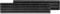 Rejilla de ventilación para puerta (457 x 92 mm, plástico ABS), color negro