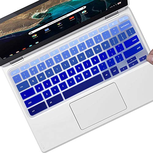 Keyboard Cover for Acer Chromebook Spin 11 311 511 CP311 CP511 R751T R721T R752 R753T CP511, Acer Chromebook Spin 512 513 514 713 CP713 CP315 R851TN R852T R853TA CP513 R841T CP514 -Strip Blue