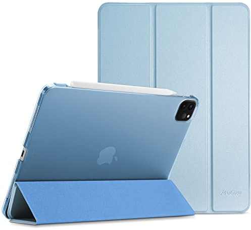 ProCase Custodia per iPad Pro 11 Pollici 2022/2021/2020/2018, Cover per iPad Pro 11 4a/3a/2a/1a Generazione, Ultra Sottile Leggero Cover con Auto Svegliati/Sonno -Blu Cielo
