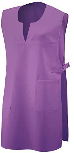 EXNER Überwurf-Kittel, Überwurf-Schürze, Chasuble ohne Arm, mit V-Auschnitt, Farbe purple, Größe I