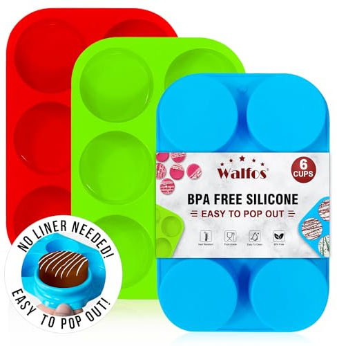 Oreo Keksform aus Silikon, rund, zylinderförmig, mit Schokolade überzogen, Oreos-Formen, BPA-frei und antihaftbeschichtet, perfekt für Kekse, Oreos, Süßigkeiten, Seife, Cupcake, Gelee, 3 Stück