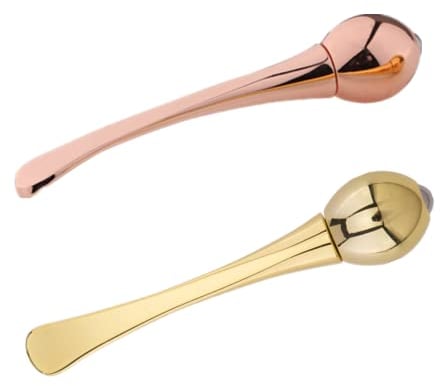 2 PCS Eye Cream Spoon Beauty Eye Roller Massager Facial Skin Care Tools for Dark Circle Facial Massag Anti-Wrinkle Anti-Aging Eye Massag