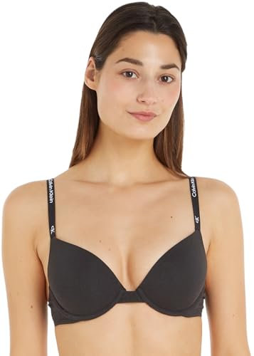 Calvin Klein Women Push-up Bra with Underwire, Black (Black), 30B
