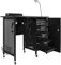 Kalolary Professional Manicure Table Salon Station, Mobile Nail Station with Nail Dust Collector, 4 Drawers, LED Lamps, Wrist Rest, Beauty Manicure Desk Spa Salon Workstation (Black)
