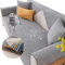 YSZBD sofabezug ecksofa wasserdicht l-Form 1/2/3/4sitzer，sofaschoner，sofaschutzdecken rutschfest Hund Katze kratzsicher,70x120cm