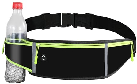 CRESZZLE Running Belt: Slim Running Bag with Phone Holder, Waterproof Waist Pack for Active Lifestyles - Ideal Running Belt for Phone and More
