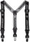Ziener Braces Clip Schwarz - Abnehmbarer elastischer Hosenträger, Größe M - Farbe Black