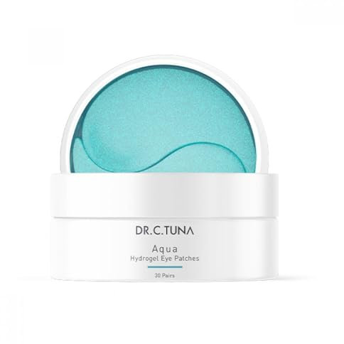 Dr.C.Tuna Aqua Hydrogel Eye Patches 60 Stück, feuchtigkeitsspendend mit Hyaluronsäure, um Ihrer Haut ein erfrischendes und strahlendes Aussehen zu verleihen, 90 g / 3,17 oz