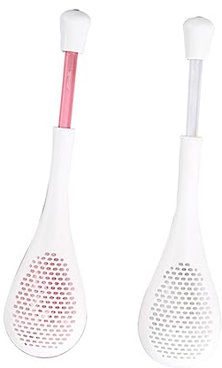 TOPBATHY 2pcs Dusting Spoon Sugar Sifter Baking Flour Strainer Plastic Spoons Food Dispenser Plastic Scoop Fine Mesh Strainer Tea Filters Flour Dusting Dessert Colander Abs Japanese-Style