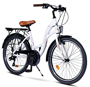 26' Zoll Alu City Bike Mädchen Fahrrad Kinderfahrrad Shimano 21 Gang Rh 44 cm