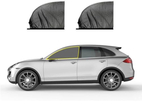 Auto Seitenfenster Sonnenschutz für Opel Corsa D 2006-2014, Seitenscheibe Sonnenblende Visier UV Schutz Atmungsaktives Netz Vorne Hinten Zubehör,A/Front-Window