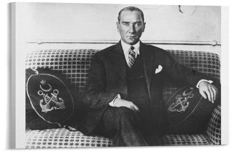 XSQING Atatürk Poster, Kunstdruck, Wandfoto, Malerei, Poster, hängendes Bild, Familiendekoration, 30 x 45 cm