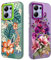 Tedyhulle 2 Pezzi Cover per Xiaomi Redmi Note 13 Pro 4G/ POCO M6 PRO 4G 6,67, Disegni Arancio fiorito Fioreale Aesthetic Custodia Protezione Fotocamera Antiurto Cellulare Case