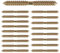 16Pcs Double Ended Screws 6x40mm Hanger Bolts, M6 Galvanized Dowel Side Self-Tapping Thread Dowel Screws for Furniture Fixing Wood Connecting