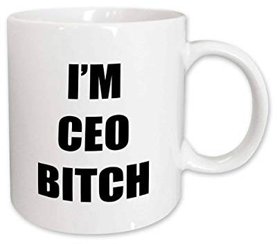 Becher Neuheit Motivtasse Personalisiert Teetasse Lustig Geschenk Für Geschwister Frauen 330 Ml Ich Bin Ceo Bitch