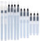 12 Stylos Pinceau à Eau, Pinceaux Aquarelle à Reserve d'eau Rechargeables, Pointe Pointue et Pointe Plate pour Peinture Artistique, Stylo Brosse Aquarelle d'eau pour Calligraphie