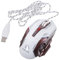 QUMIIRITY Ratón USB Retroiluminado para Mouse Mecánico Luz Respirante Compatible Laptop y Pc Diseño Ergonómico y Teclas Silenciosas