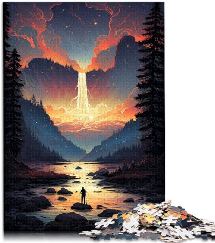 Puzzle mit 1000 Teilen für Erwachsene, Yellowstone-Nationalpark, USA, lustige Spiele für die ganze Familie, 26 x 38cm, zum Stressabbau, zum Urlaub zu Hause, zum Zeitvertreib