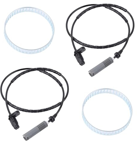ABS-Raddrehzahlsensor Sensor und ABS Ring Sensorring Ersatz für 1er E81 E87 E88 3er E90 E91 E92 1.6L 2.0L Autozubehör Teil# 33217504521 Links Rechts