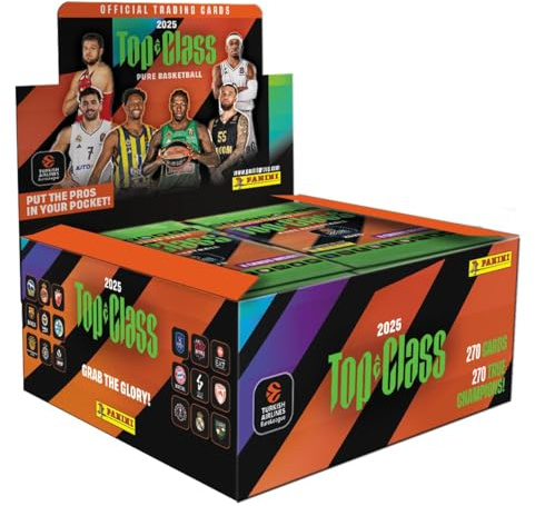 Panini - 2024-25 Turkish Airlines EuroLeague Top Class Official Card Collection (Box mit 24 Packs)